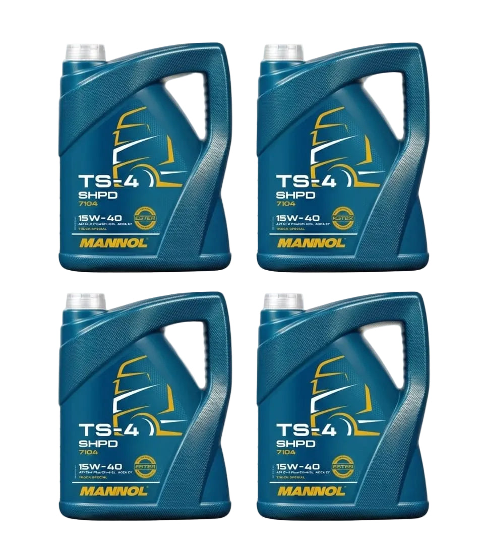 Mannol TS-4 SHPD 15W40 Motor Oil - 4 x 5L (box of 4) (7104-5)