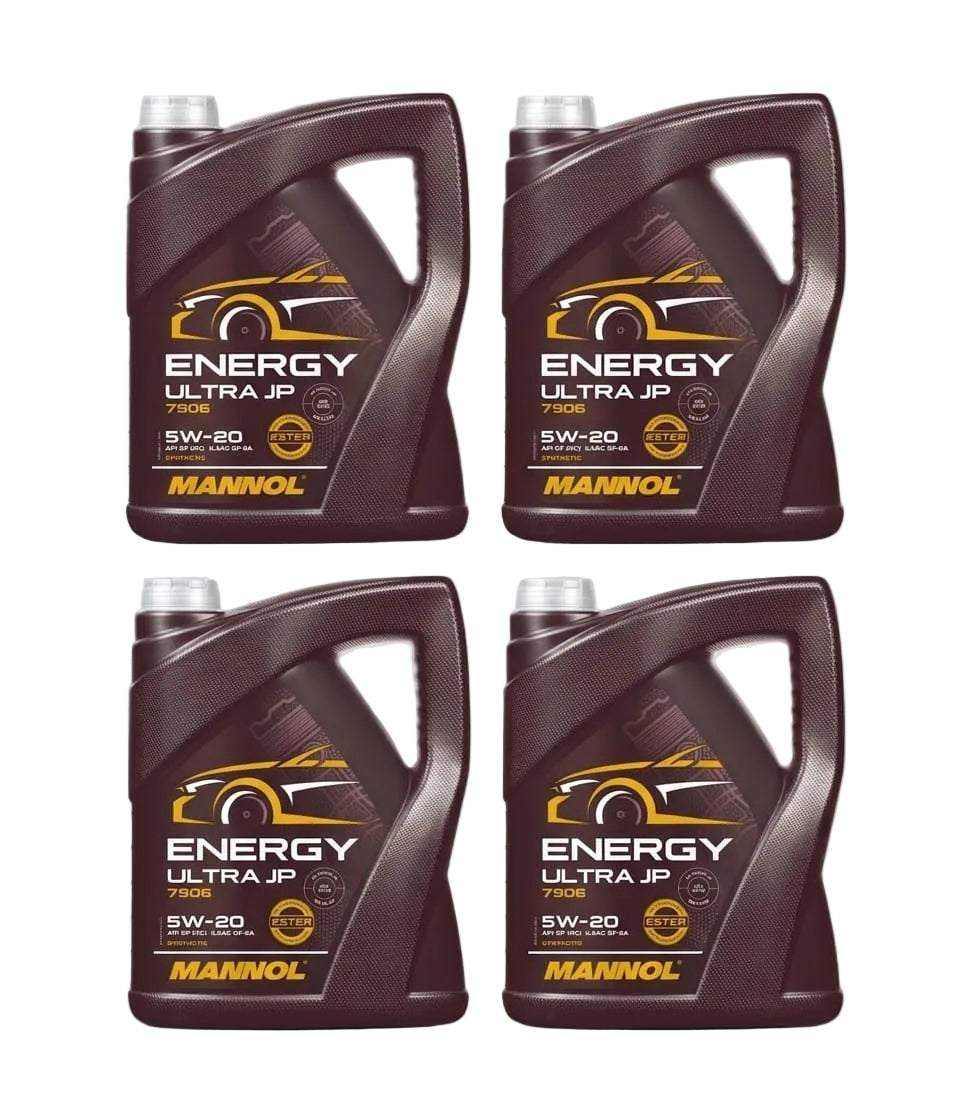 Mannol Energy Ultra JP 5W20 Engine Oil - 4 x 5L (box of 4) (7906-5)