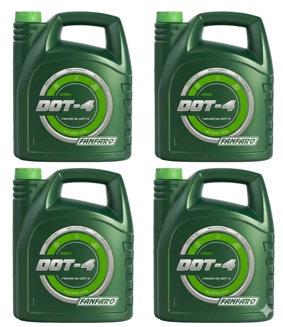Fanfaro DOT 4 Brake Fluid - 4 x 5L (box of 4) (3002-5)