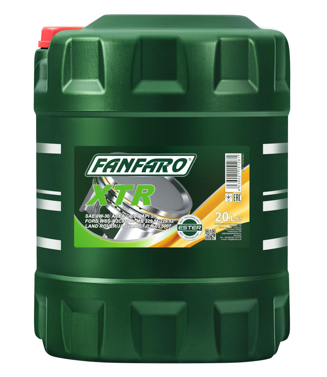 Fanfaro XTR 0W30 Engine Oil - 20L (6726-20)