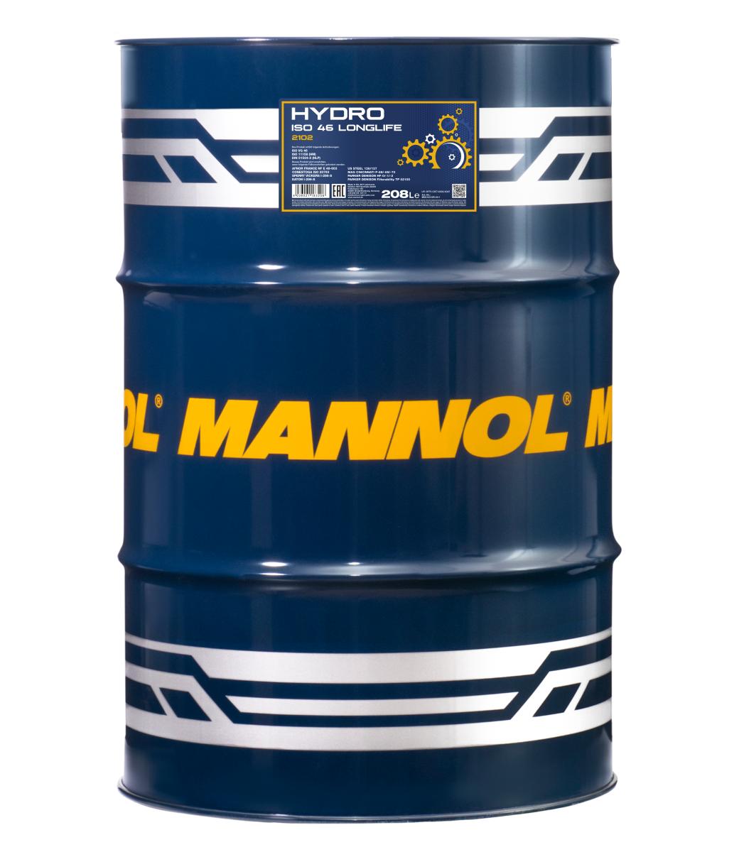 Mannol ISO 46 Hydraulic Oil - 208L Drum (2102-DR)