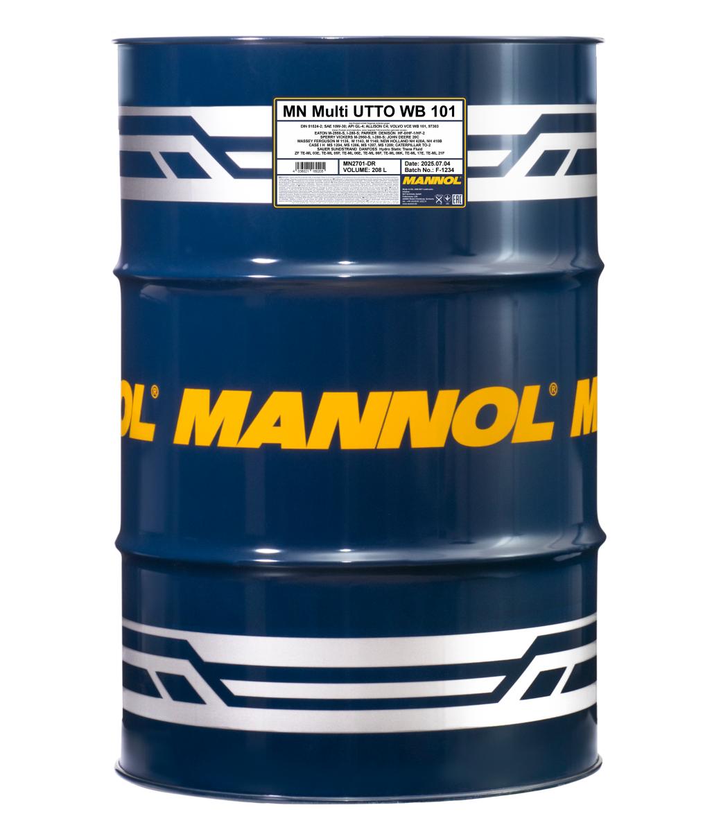 Mannol UTTO WB 101 - 208L Drum (2701-DR)