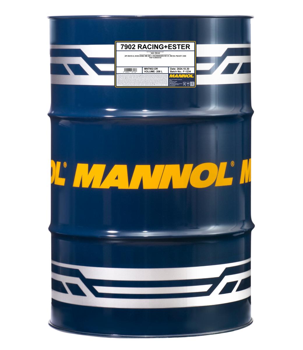 Mannol Racing Ester 10W60 Engine Oil - 208L Drum (7902-DR)
