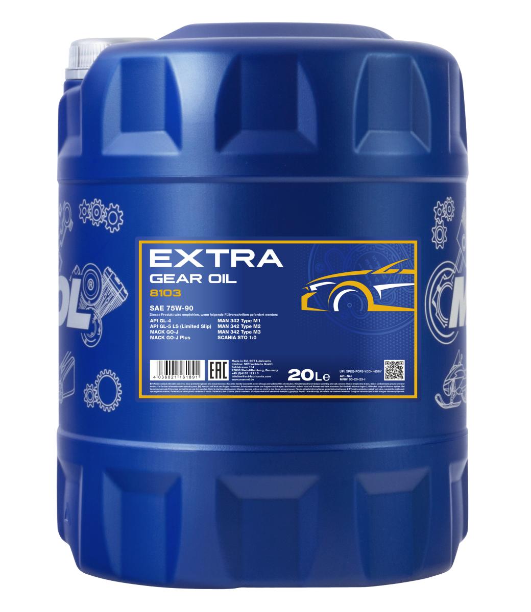 Mannol Extra 75W90 GL-4/GL-5 LS Gear Oil - 20L (8103-20)