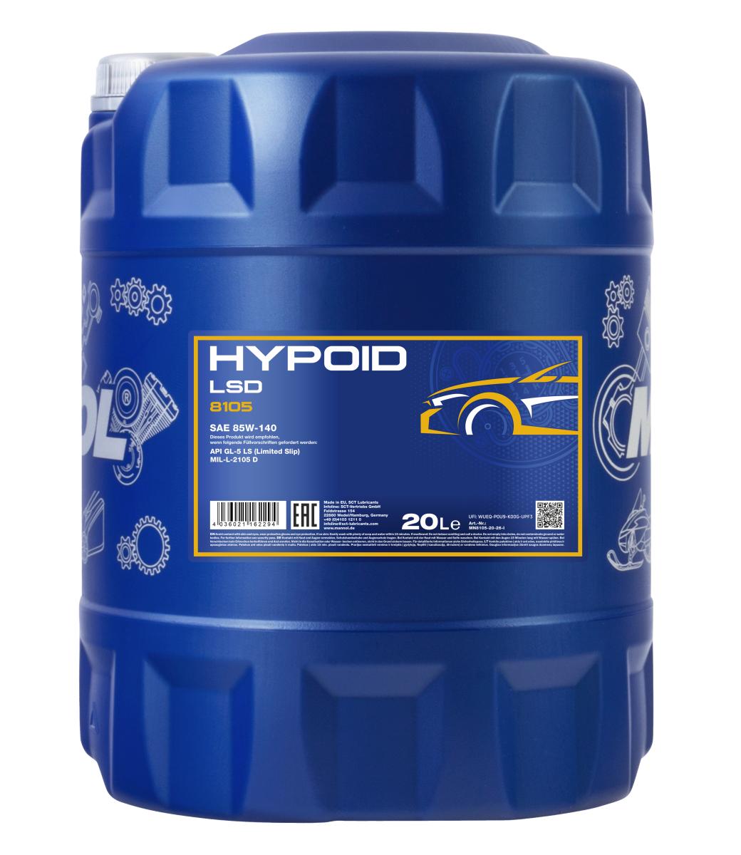 Mannol Hypoid LSD 85W140 GL-5 Gear Oil - 20L (8105-20)