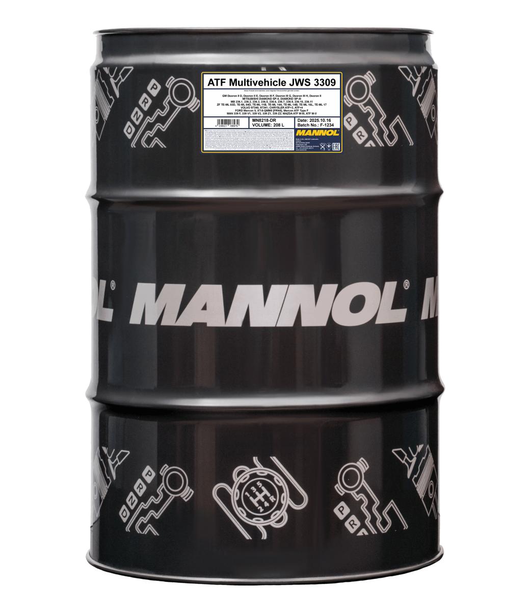 ATF Multivehicle JWS 3309 Automatic Transmission Fluid - 208L Drum (8218-DR)