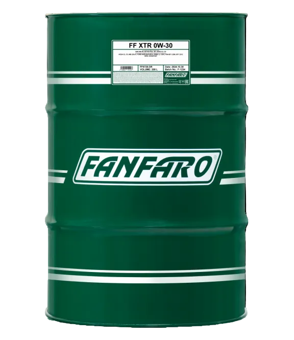 Fanfaro XTR 0W30 Engine Oil - 208L Drum (6726-DR)