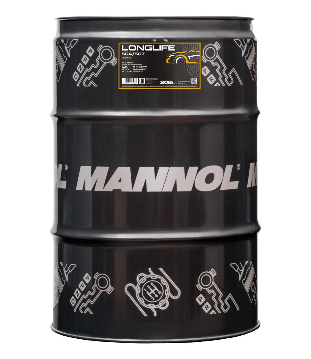 Mannol Longlife 504/507 5W30 Engine Oil - 208L Drum (7715-DR)