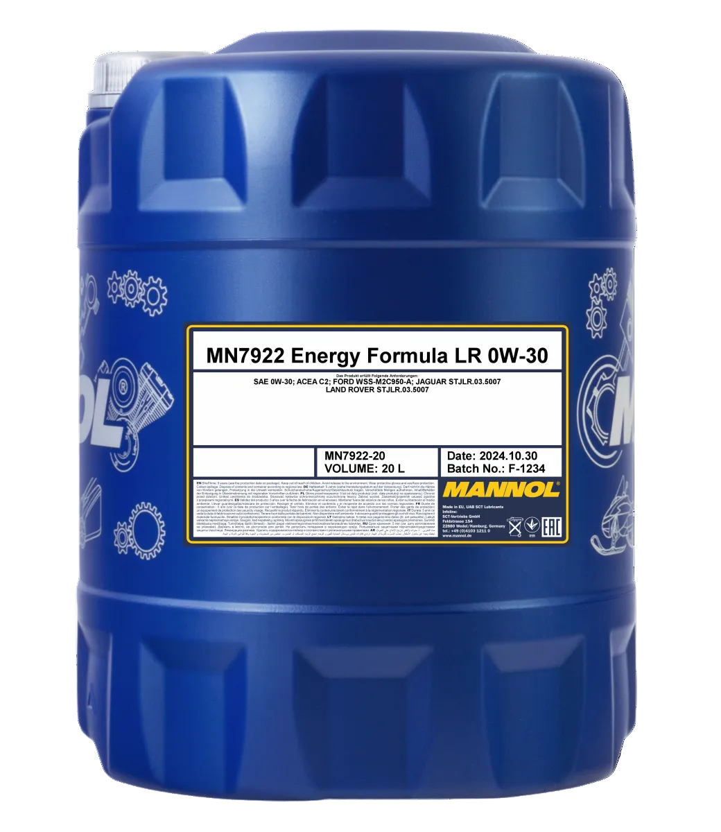 Mannol Energy Formula LR 0W30 Engine Oil - 20L (7922-20)