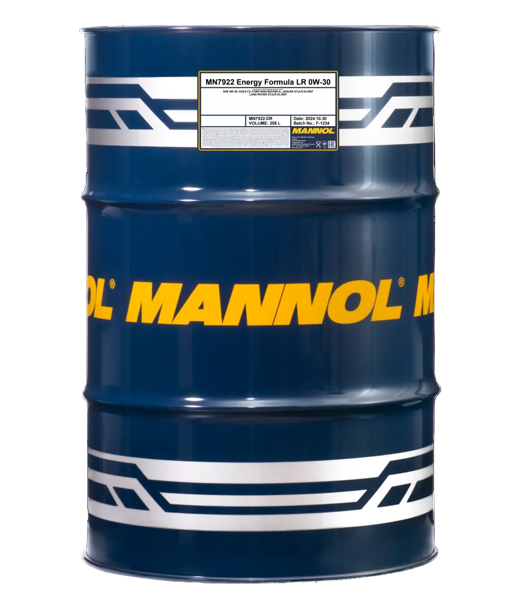 Mannol Energy Formula LR 0W30 Engine Oil - 208L Drum (7922-DR)
