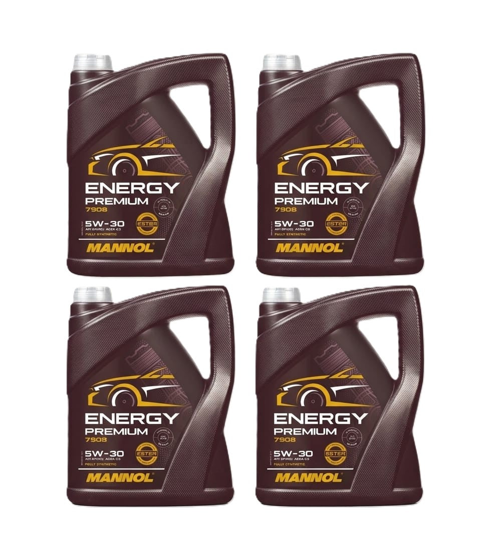 Mannol Energy Premium 5W30 Engine Oil - 4 x 5L (box of 4) (7908-5)